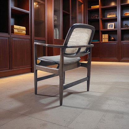 Handmade Walnut Oscar Chair: Mid-Century Modern Collector's Piece