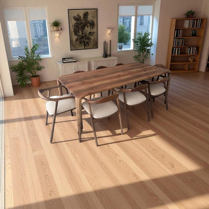 Handcrafted Solid Wood Dining Table – Rustic Live Edge Walnut, Oak & Chestnut, Modern Farmhouse Style, Durable Timeless Furniture"