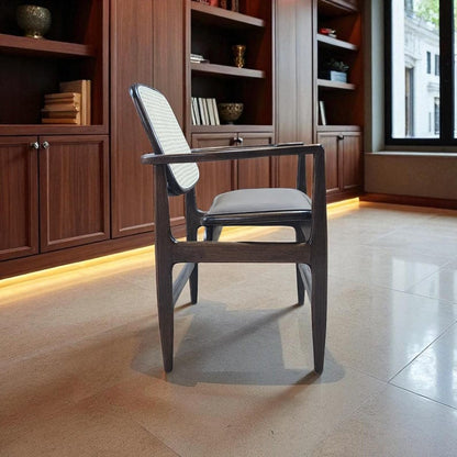 Handmade Walnut Oscar Chair: Mid-Century Modern Collector's Piece