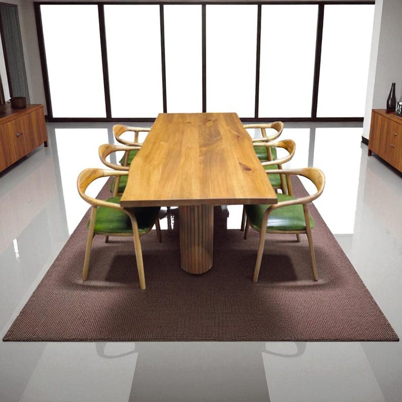 Rustic live edge dining table | Handmade solid walnut oak chestnut farmhouse and modern heirloom furniture for kitchen, dining room, office