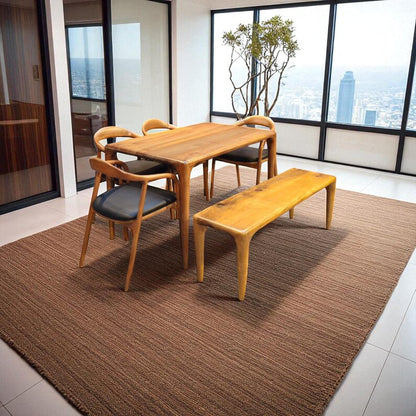 Rustic live edge dining table | Handmade solid walnut oak chestnut farmhouse and modern heirloom furniture for kitchen, dining room, office