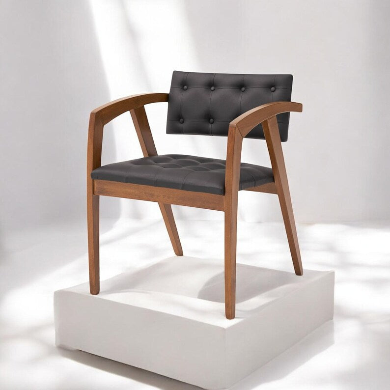 Modern Wooden Kitchen Dining Chair | Stylish, Comfortable, Durable Lounge & Cafe Seating Sustainable Furniture with Tree Planting Commitment