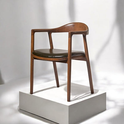 Handmade Luxury Wood Chair – Solid Walnut or Oak, Stylish & Comfortable, Perfect for Contemporary Kitchens, Offices, and Living Areas