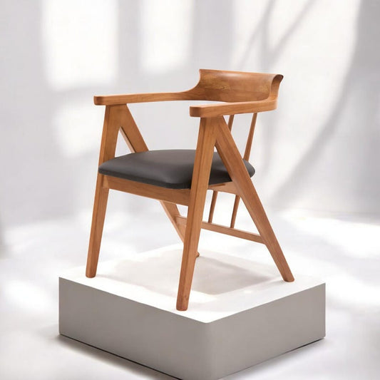 Minimalist Solid Wood Chair – Natural Handmade Finish, Premium Oak or Walnut, Stylish & Comfortable Seating for Any Home Interior