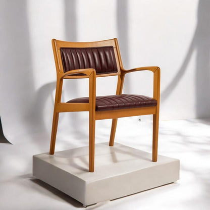 Handmade solid wood chair | minimalist natural seating | modern wooden dining chair | sustainable furniture | kitchen & living room decor