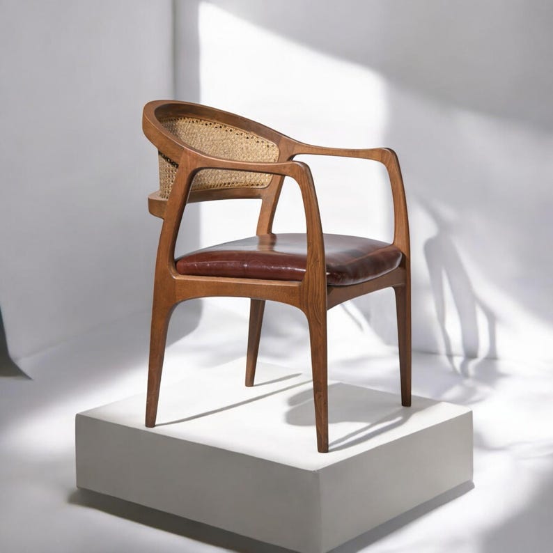 Handmade solid wood chair | minimalist natural seating | modern wooden dining chair | sustainable furniture | kitchen & living room decor