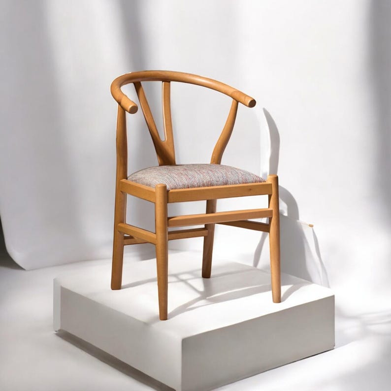 Elegant Walnut Wood Chair – Handcrafted Luxury Dining Seating, Durable, Minimalist Design, Ideal for Home & Restaurant Use