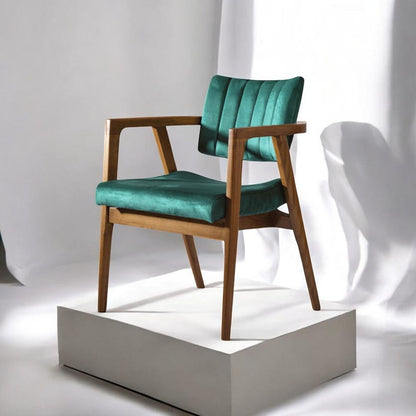 Handmade Luxury Wood Chair – Solid Walnut or Oak, Stylish & Comfortable, Perfect for Contemporary Kitchens, Offices, and Living Areas