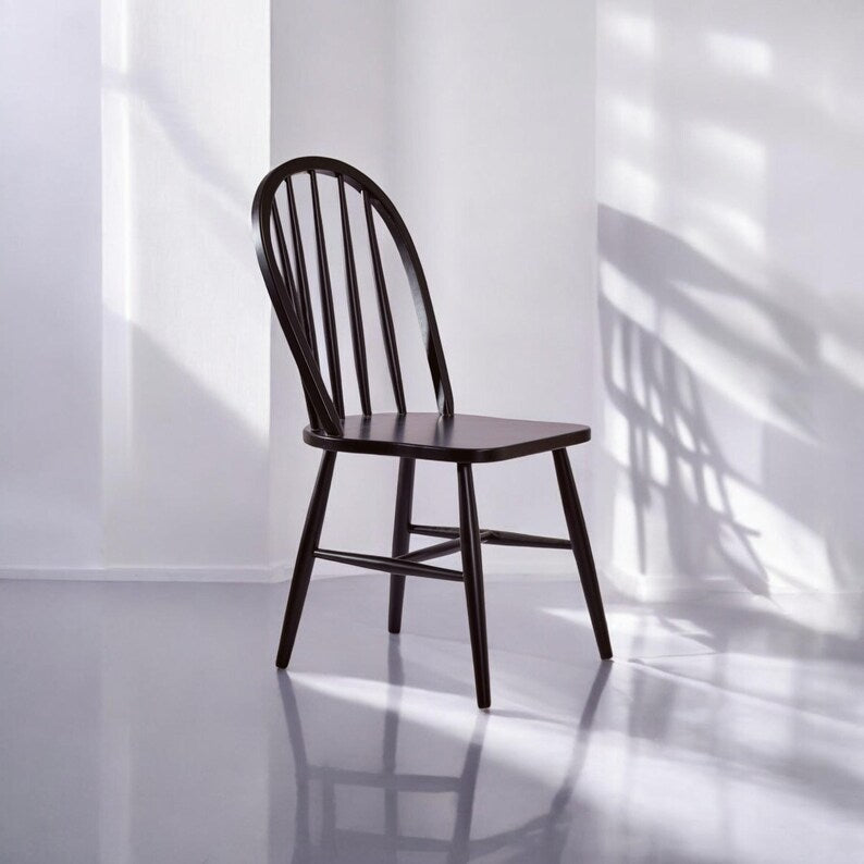 Wooden Rustic Chair, Solid Wood Dining, Kitchen, Lounge, Office, Eco-Friendly, Customizable, Modern Teak Armchair