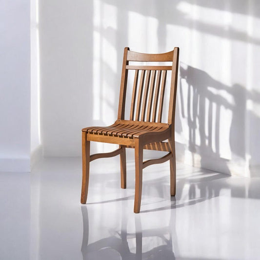 Handmade oak wood chair, rustic eco-friendly dining seat, solid wood kitchen or cafe chair, handcrafted modern lounge or office chair