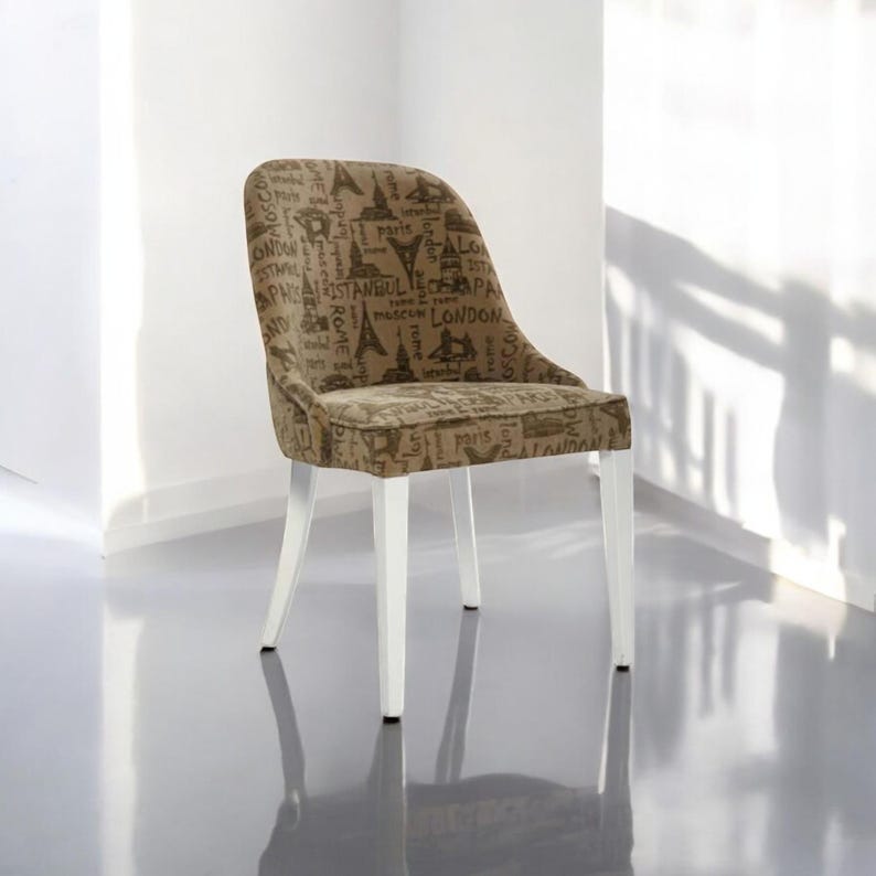 Handmade solid oak dining chair, rustic wooden kitchen seat, eco-friendly teak chair, classic restaurant and cafe seating
